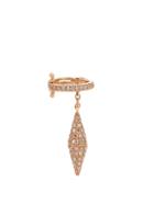 Elise Dray Diamond & Pink-gold Ear Cuff