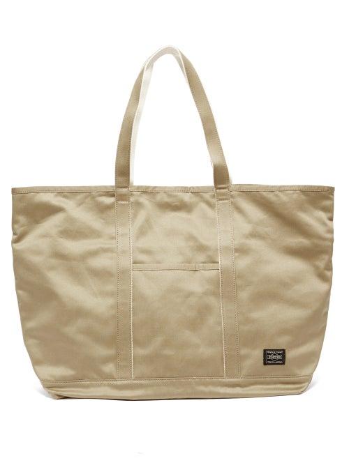 Matchesfashion.com Porter-yoshida & Co. - Weapon Large Cotton-canvas Tote Bag - Mens - Beige