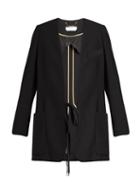 Chloé Collarless Crepe Blazer