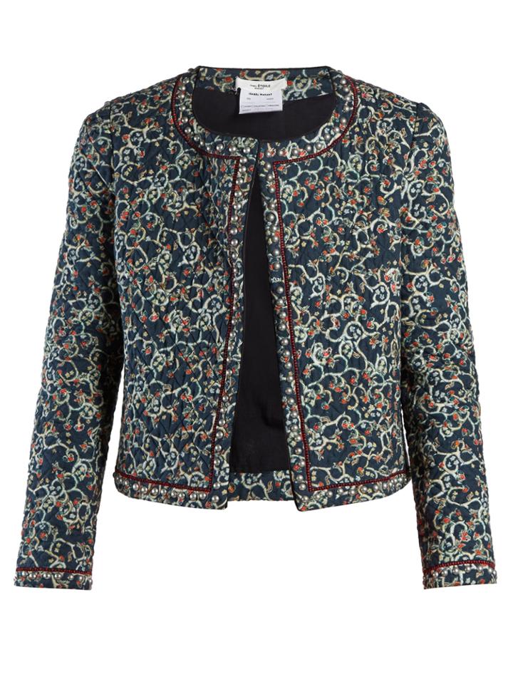 Isabel Marant Étoile Hustin Floral-print Quilted Jacket