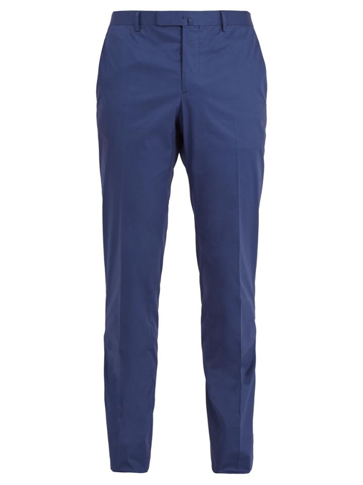 Boglioli Slim-fit Cotton-blend Chino Trousers