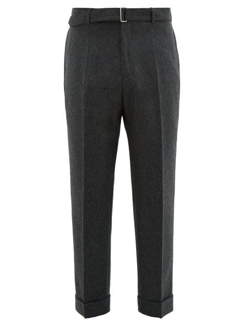 Matchesfashion.com Officine Gnrale - Ollie Tailored Wool Flannel Trousers - Mens - Grey