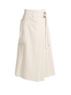 Bottega Veneta Wool-gabardine Wrap Skirt