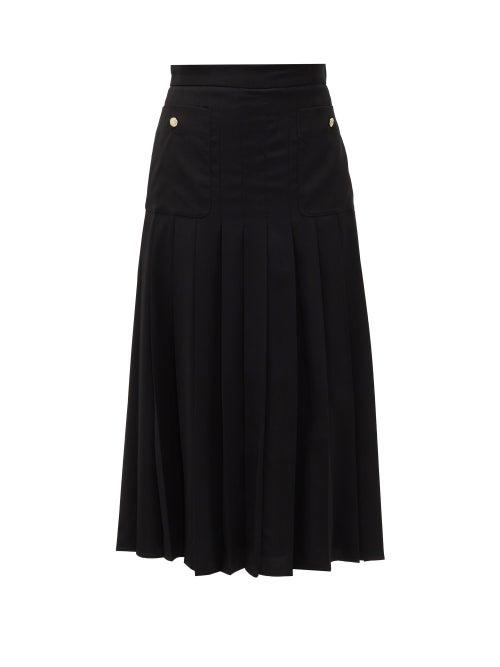 Matchesfashion.com Max Mara - Pere Skirt - Womens - Black