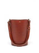 Ladies Bags A.p.c. - Ambre Smooth-leather Bucket Bag - Womens - Tan