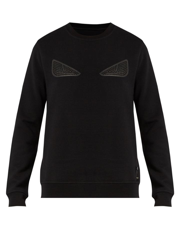 Fendi Bag Bugs-appliqu Jersey Sweatshirt