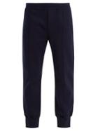 Matchesfashion.com Alexander Mcqueen - Tapered Cotton Blend Track Pants - Mens - Navy Multi