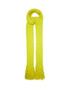 Matchesfashion.com Aessai - La Paz Extra-long Merino Wool-blend Scarf - Womens - Yellow
