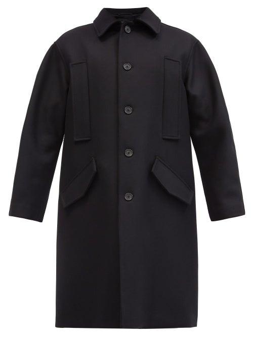 Matchesfashion.com Ann Demeulemeester - Single-breasted Wool-blend Overcoat - Mens - 205-099
