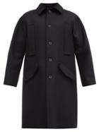 Matchesfashion.com Ann Demeulemeester - Single-breasted Wool-blend Overcoat - Mens - 205-099