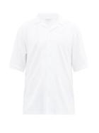 Matchesfashion.com Sunspel - Cuban-collar Organic-cotton Terry Shirt - Mens - White