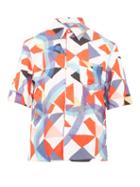 Matchesfashion.com Wales Bonner - Glitter Abstract Print Crepe Shirt - Mens - Multi