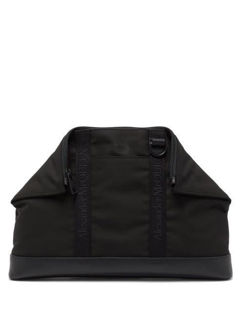 Mens Bags Alexander Mcqueen - De Manta Shell Pouch - Mens - Black