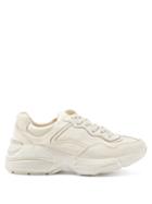 Ladies Shoes Gucci - Rhyton Leather Trainers - Womens - Cream