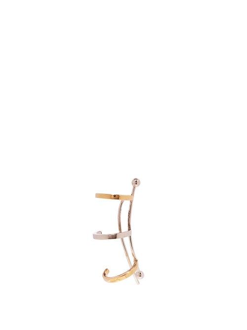 Matchesfashion.com Delfina Delettrez - 1987 18kt Yellow & White-gold Ear Cuff - Womens - Yellow Gold