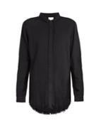 Simon Miller Yava Frayed-hem Cotton Shirt