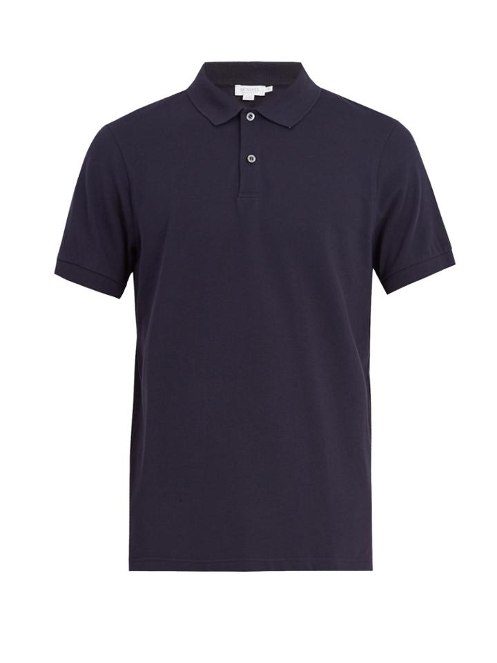 Sunspel Short-sleeved Cotton-piqu Polo Shirt