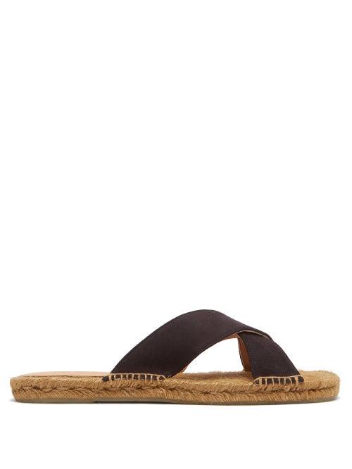 Matchesfashion.com Castaer - Kristian Suede Sandals - Mens - Navy