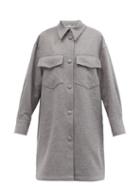 Matchesfashion.com Stella Mccartney - Kerry Patch-pocket Wool Jacket - Womens - Light Grey