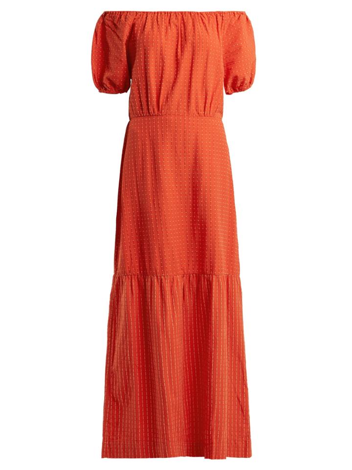 Ace & Jig Quince Off-the-shoulder Cotton Dress