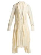 Matchesfashion.com Chlo - Draped Silk Crepe De Chine Midi Dress - Womens - Beige