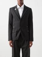 Stefan Cooke - Tailored Twill Blazer - Mens - Charcoal