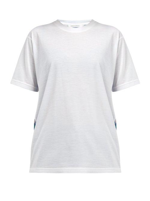 Matchesfashion.com Craig Green - Digital Floral Print Jersey T Shirt - Womens - Blue Multi
