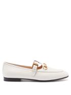 Gucci - Horsebit T-bar Leather Loafers - Womens - White
