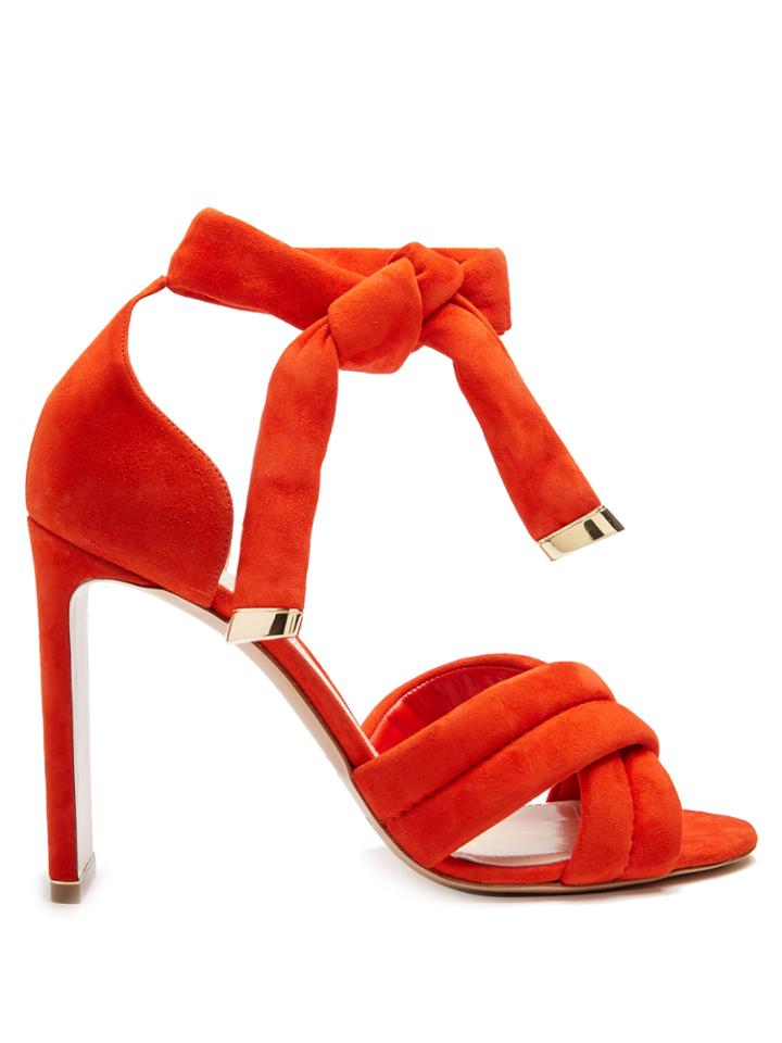 Nicholas Kirkwood Ziggy Cross-strap Suede Sandals