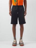 Gucci - Web-stripe Cotton-piqu Shorts - Mens - Black