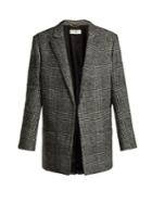 Saint Laurent Prince Of Wales-check Wool-blend Jacket