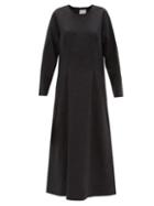 Matchesfashion.com Asceno - The Jody Organic-linen Maxi Dress - Womens - Black