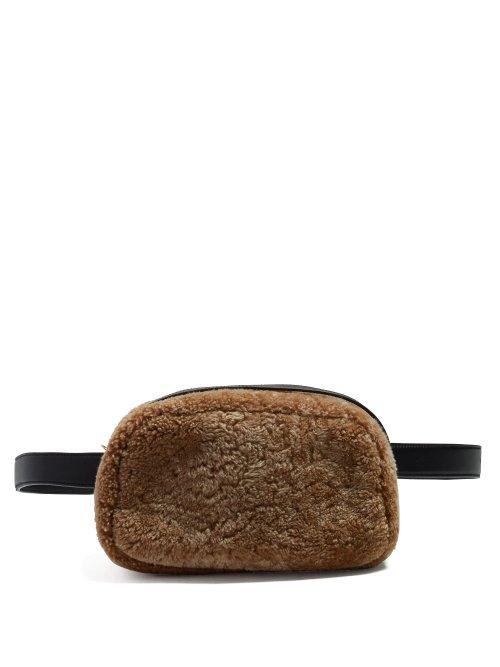 Matchesfashion.com The Row - Shearling Belt Bag - Womens - Light Brown
