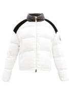Matchesfashion.com Moncler - Chouelle Velvet-patch Down-filled Coat - Womens - Ivory