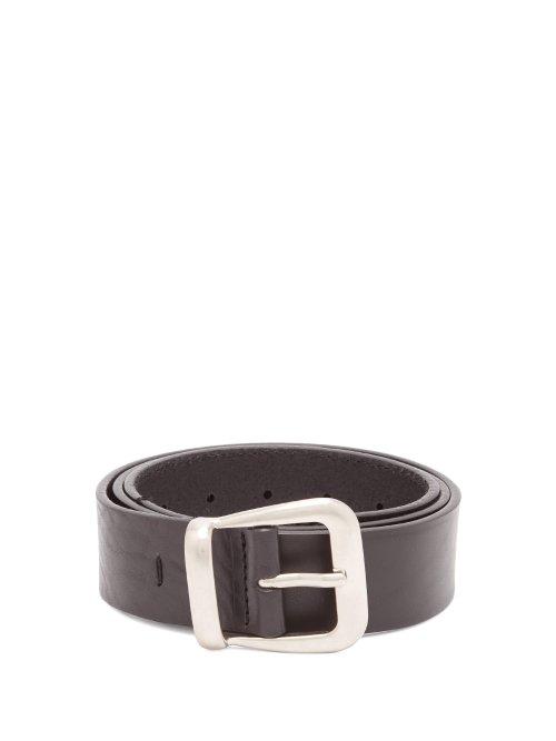 Matchesfashion.com Maison Margiela - Classic Leather Belt - Mens - Black