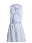 Matchesfashion.com Heidi Klein - Cassis Wrap Front Cotton Dress - Womens - Light Blue
