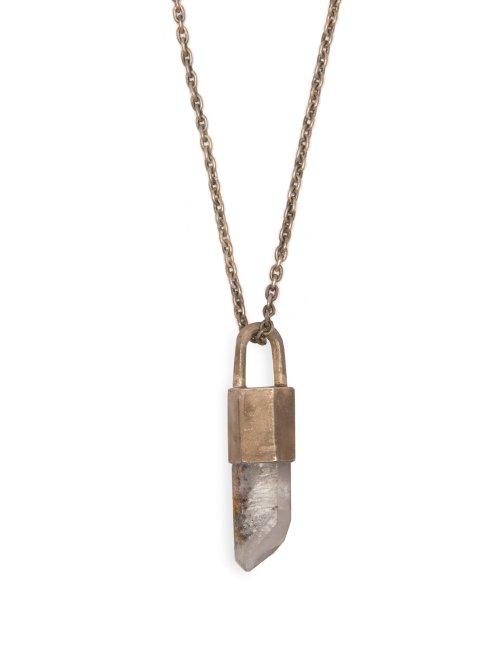 Matchesfashion.com Parts Of Four - Talisman Specimen Quartz Pendant Necklace - Mens - Silver