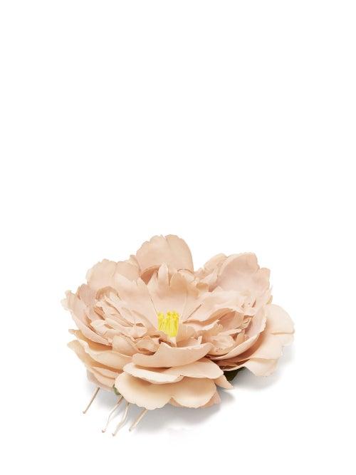 Matchesfashion.com Philippa Craddock - Peony Hair Clip - Womens - Nude