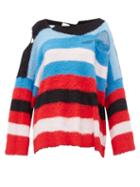 Matchesfashion.com Charles Jeffrey Loverboy - Distressed Intarsia Striped Sweater - Womens - Multi