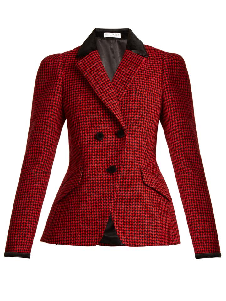 Altuzarra Paladini Hound's-tooth Checked Wool Blazer