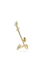Matchesfashion.com Katkim - Allora Diamond & 18kt Gold Right Single Earring - Womens - Yellow Gold