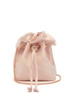 Matchesfashion.com Sophia Webster - Emmie Crystal Embellished Satin Bucket Bag - Womens - Light Pink