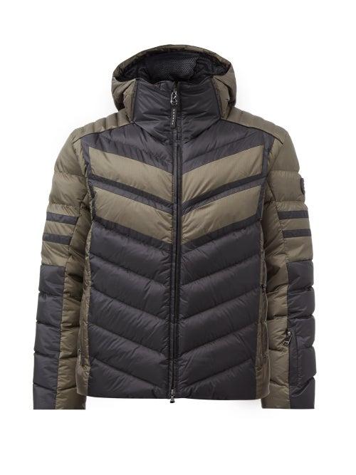 Bogner - Brac-d Ii Quilted-ripstop Down Ski Jacket - Mens - Black Green