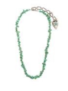 Matchesfashion.com Gucci - Turquoise Stone Embellished Silver Necklace - Womens - Green