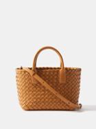 Bottega Veneta - Cabat Mini Intrecciato-leather Top-handle Bag - Womens - Tan