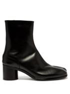 Matchesfashion.com Maison Margiela - Tabi Split Toe Leather Boots - Mens - Black