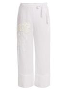 Lila Eugénie 1834 Lace-panel Cropped Voile Trousers