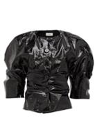 Matchesfashion.com Lemaire - Pvc-coated Linen Jacket - Womens - Black