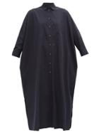 Matchesfashion.com Jil Sander - Nettie Cotton-poplin Shirt Dress - Womens - Navy