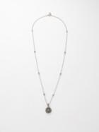 Gucci - Flower & Gg-logo Necklace - Mens - Silver